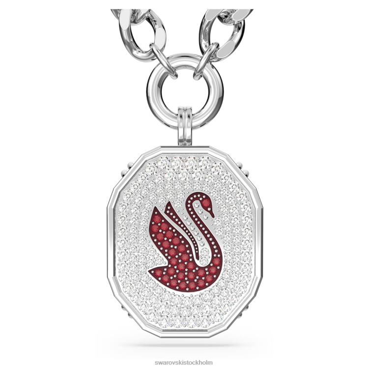 Swarovski alea halsband P28L128 Smycken röd, rodiumpläterad