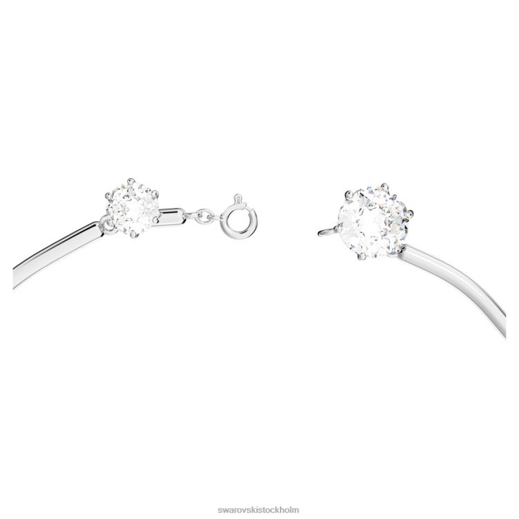 Swarovski constella halsband P28L77 Smycken blandade runda snitt, vita, rodiumpläterade