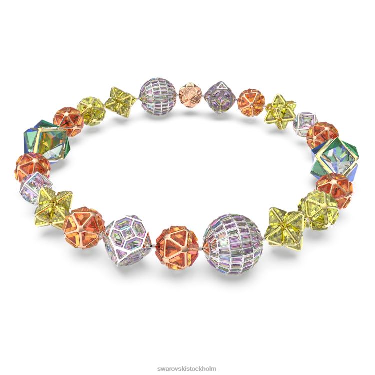 Swarovski curiosa halsband P28L101 Smycken magnetisk stängning, flerfärgad, blandad metallfinish