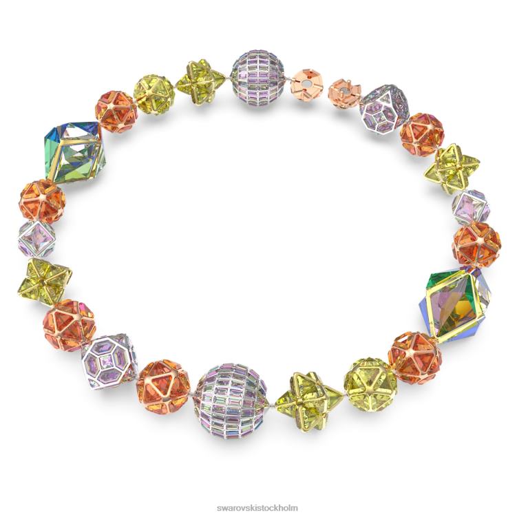 Swarovski curiosa halsband P28L101 Smycken magnetisk stängning, flerfärgad, blandad metallfinish