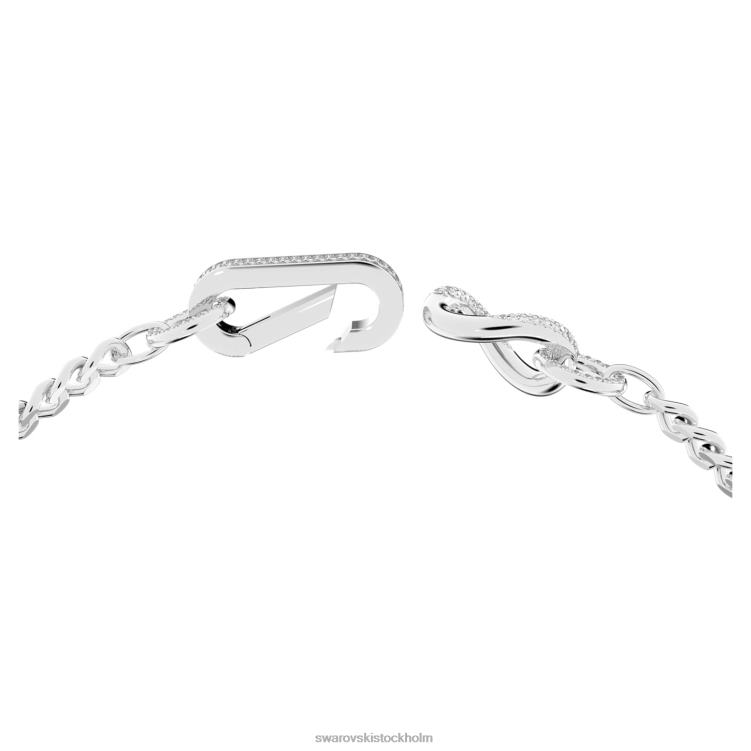 Swarovski dextera halsband P28L33 Smycken bana, blandade länkar, vit, rodiumpläterad