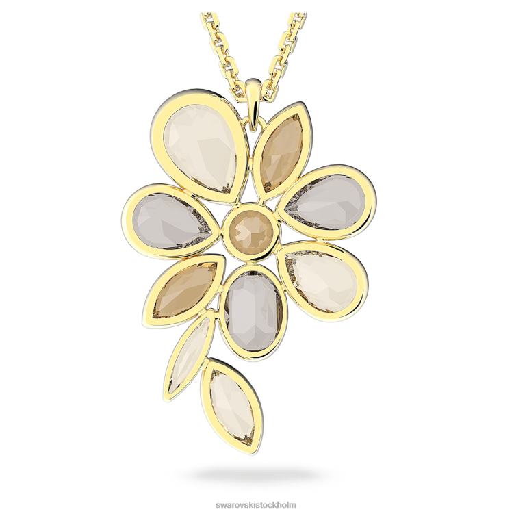 Swarovski elegance of africa halsband P28L126 Smycken blomma, flerfärgad, guldfärgad