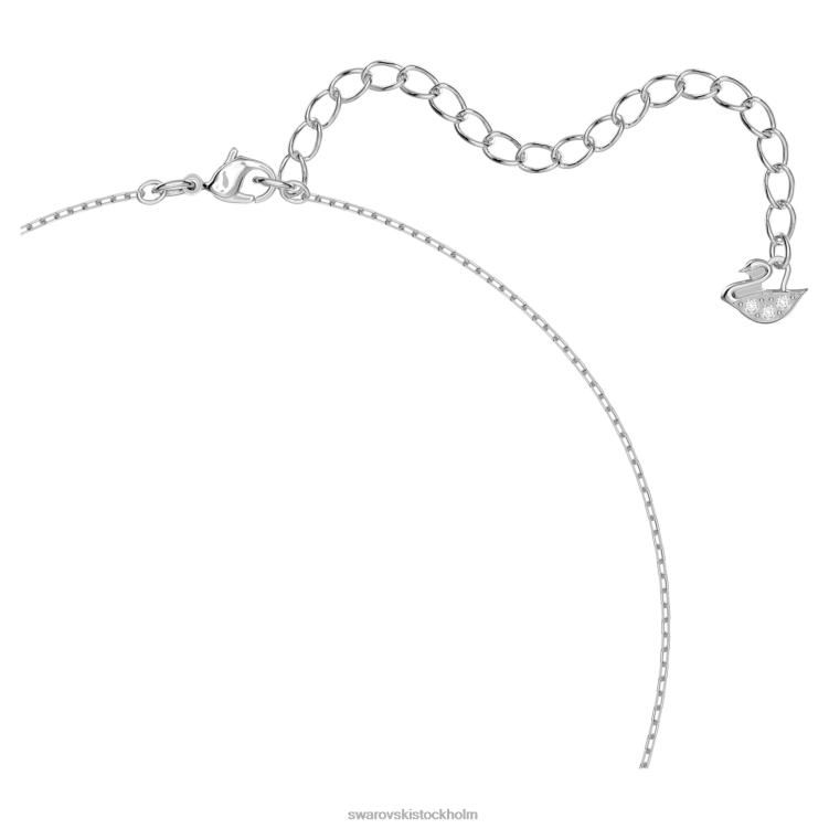 Swarovski glittrande danshalsband P28L124 Smycken klöver, blå, rodiumpläterad