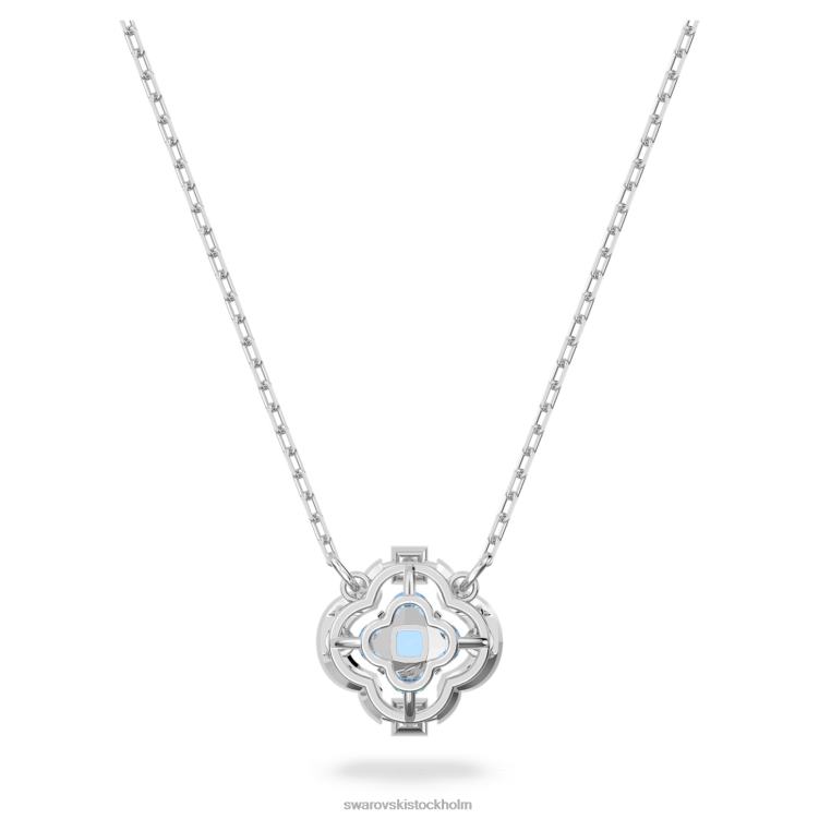 Swarovski glittrande danshalsband P28L124 Smycken klöver, blå, rodiumpläterad