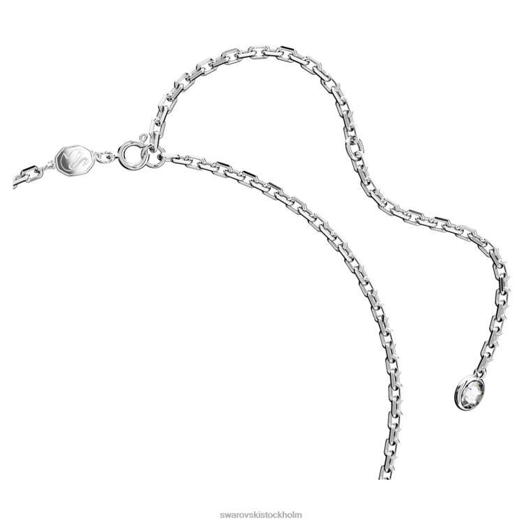 Swarovski ikoniskt svanhalsband P28L269 Smycken svan, vit, rodiumpläterad