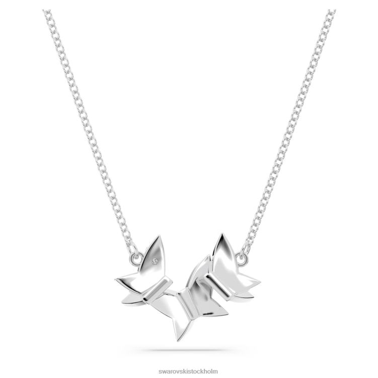 Swarovski lilia halsband P28L16 Smycken fjäril, blå, rodiumpläterad