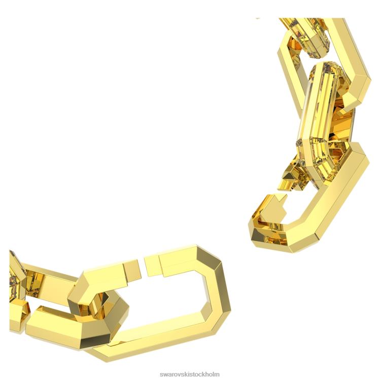 Swarovski ljust halsband P28L138 Smycken uttalande, gul