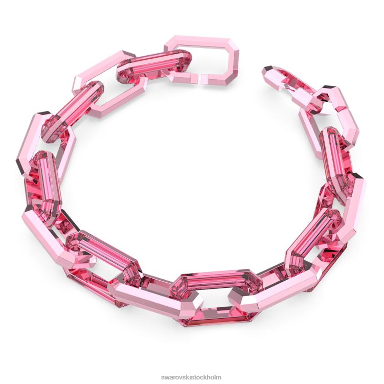 Swarovski ljust halsband P28L153 Smycken statement, rosa