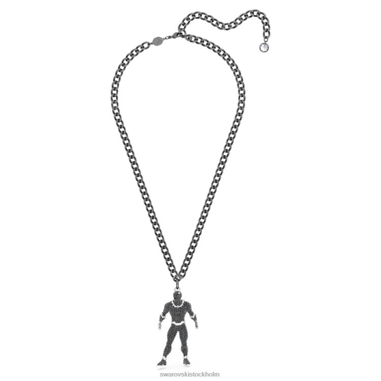 Swarovski marvel svart panter halsband P28L253 Smycken svart panter, svart, ruteniumpläterad