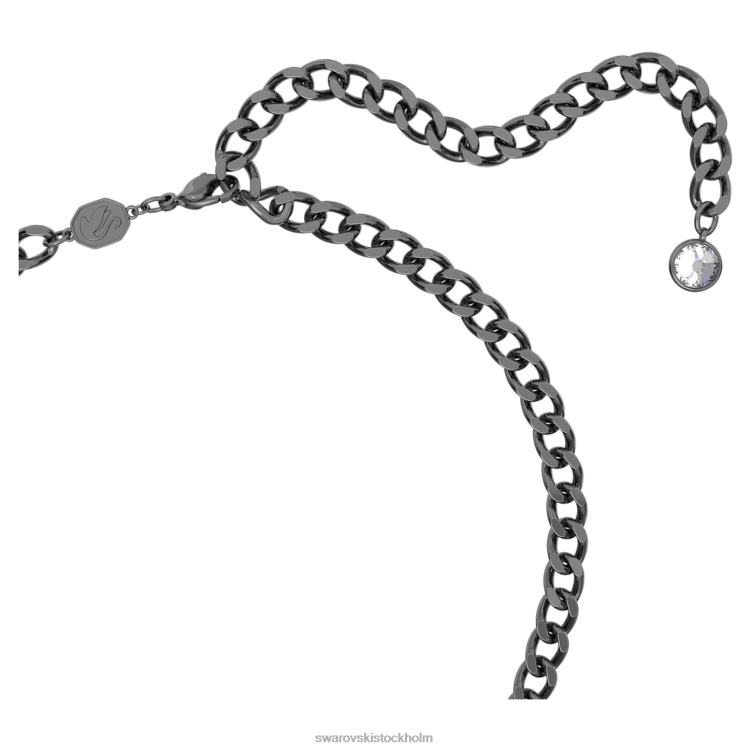 Swarovski marvel svart panter halsband P28L253 Smycken svart panter, svart, ruteniumpläterad
