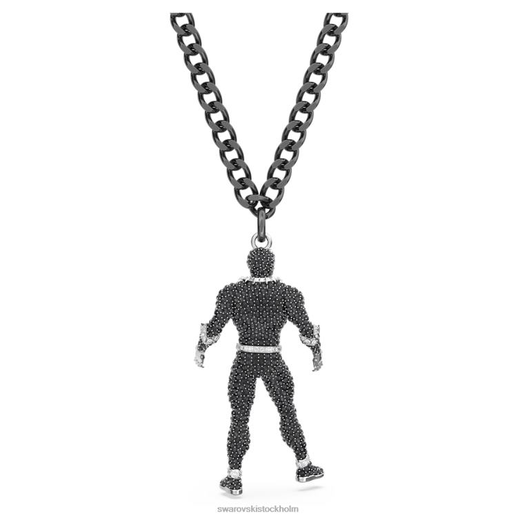 Swarovski marvel svart panter halsband P28L253 Smycken svart panter, svart, ruteniumpläterad