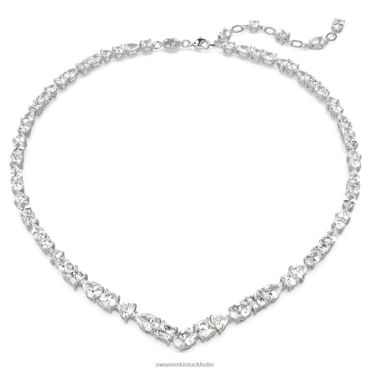 Swarovski mesmera halsband P28L109 Smycken blandade snitt, vita, rodiumpläterade
