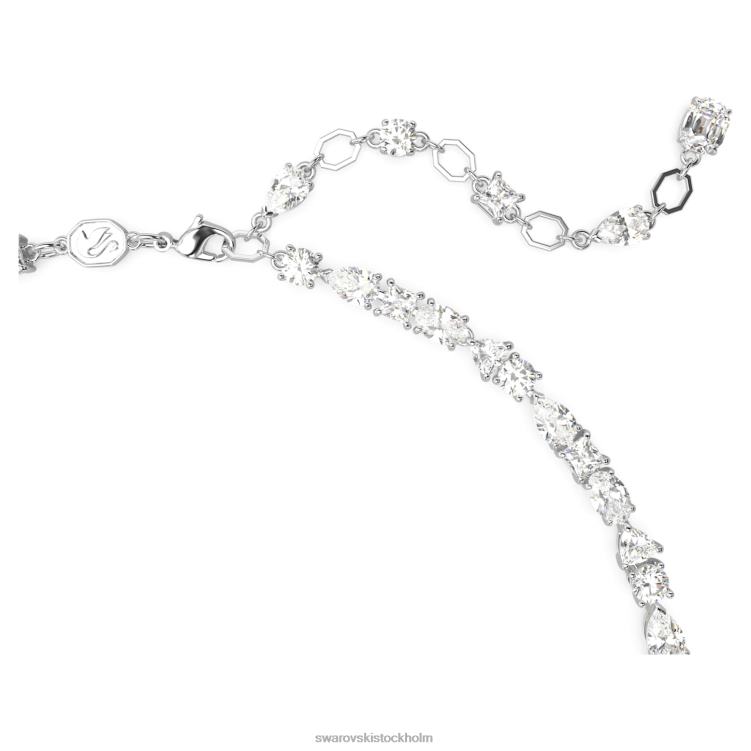 Swarovski mesmera halsband P28L109 Smycken blandade snitt, vita, rodiumpläterade