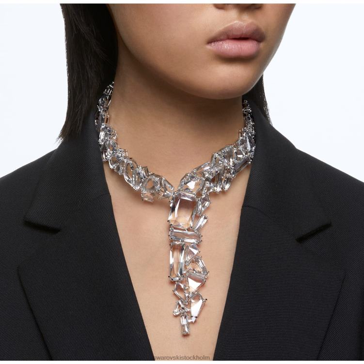 Swarovski mesmera y halsband P28L150 Smycken överdimensionerade kristaller, vita, rodiumpläterade