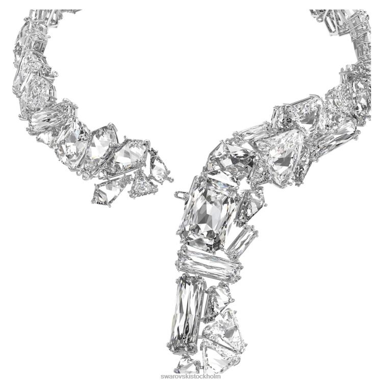 Swarovski mesmera y halsband P28L150 Smycken överdimensionerade kristaller, vita, rodiumpläterade
