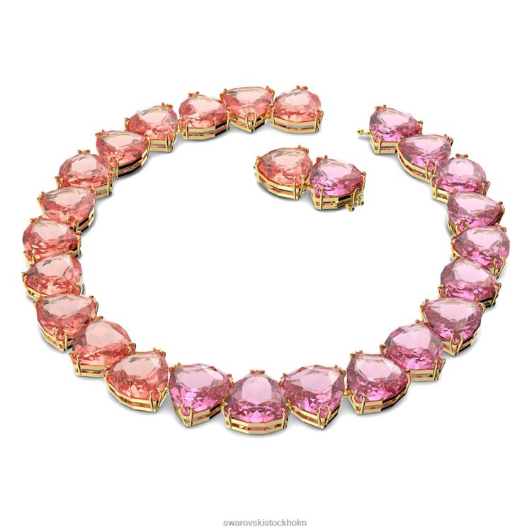 Swarovski millenia halsband P28L157 Smycken överdimensionerade kristaller, triljantslipade, flerfärgade, guldfärgade