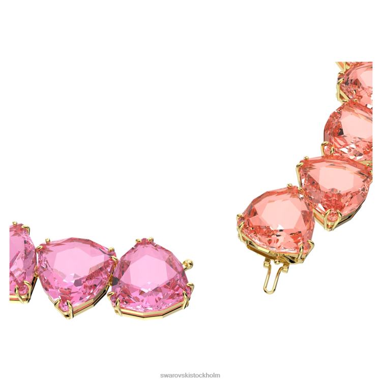 Swarovski millenia halsband P28L157 Smycken överdimensionerade kristaller, triljantslipade, flerfärgade, guldfärgade