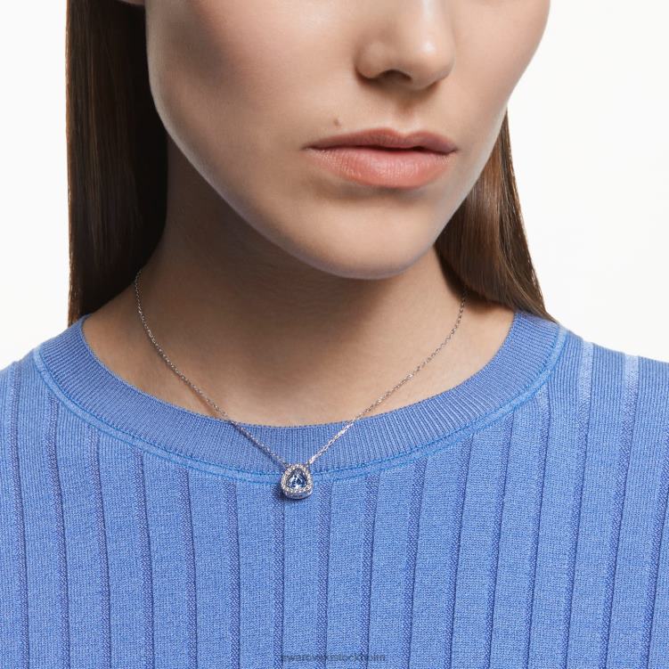 Swarovski millenia halsband P28L57 Smycken triljantskuren, blå, rodiumpläterad