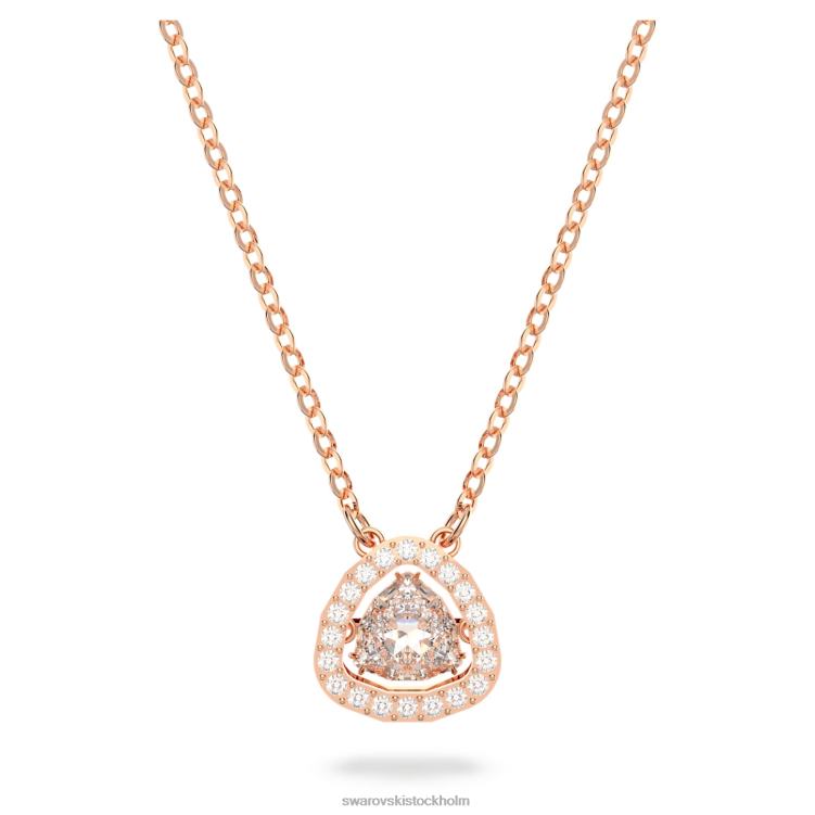 Swarovski millenia halsband P28L63 Smycken triljantslipad, vit, roséguld pläterad