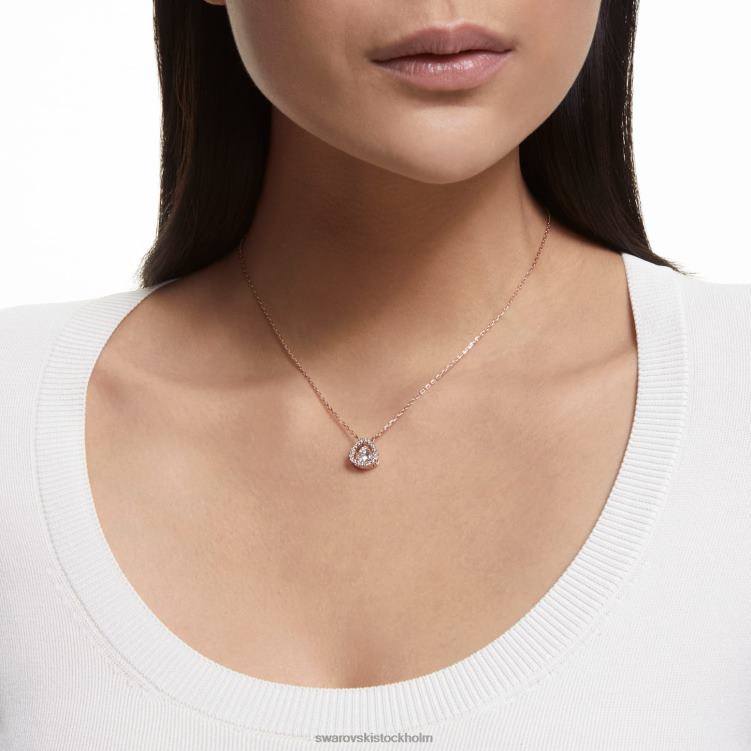 Swarovski millenia halsband P28L63 Smycken triljantslipad, vit, roséguld pläterad
