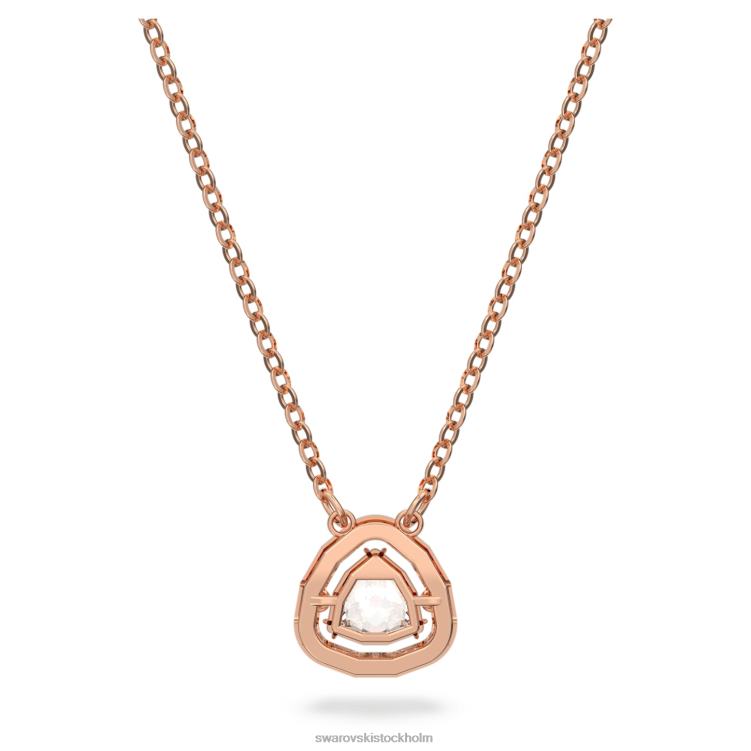 Swarovski millenia halsband P28L63 Smycken triljantslipad, vit, roséguld pläterad