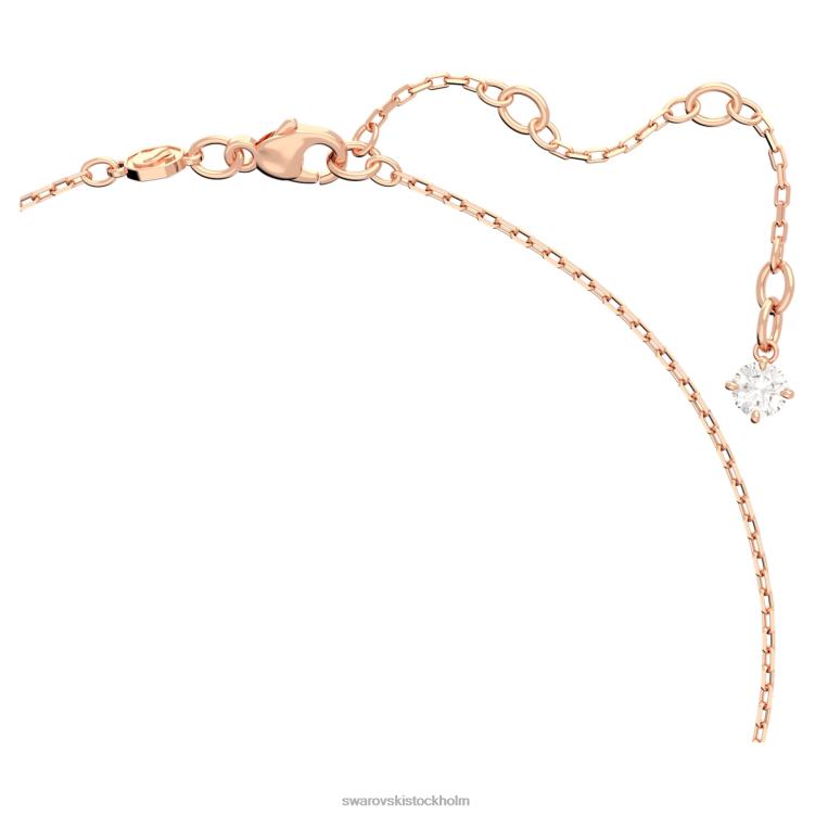 Swarovski millenia halsband octagon cut P28L121 Smycken grön, roséguld pläterad