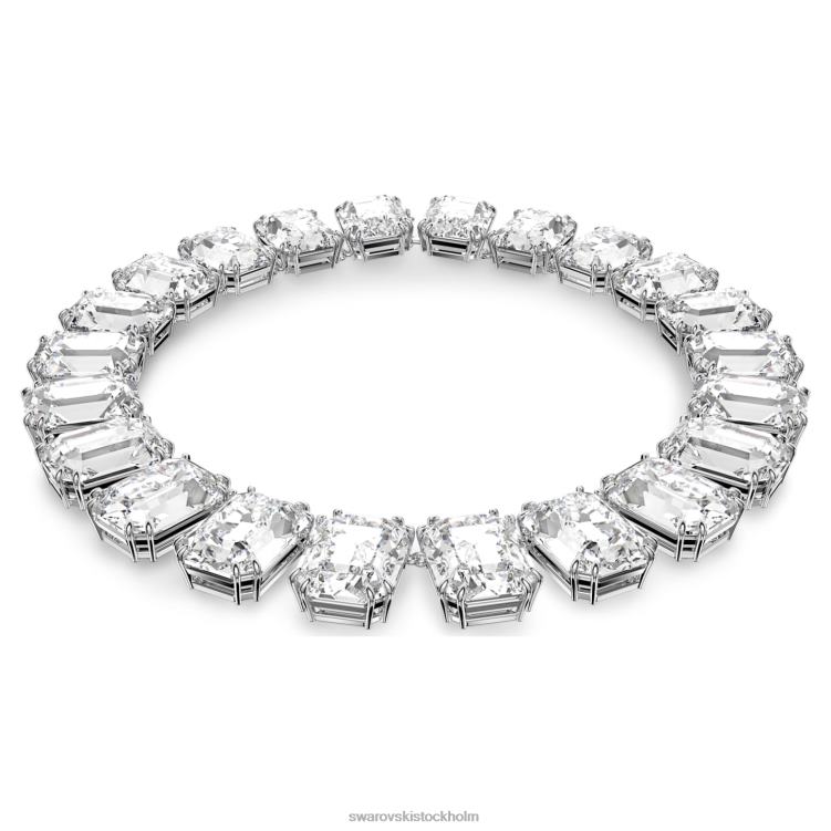 Swarovski millenia halsband octagon cut P28L134 Smycken överdimensionerade kristaller, vita, rodiumpläterade
