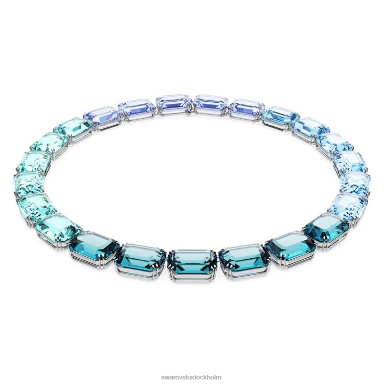 Swarovski millenia halsband octagon cut P28L143 Smycken blå, rodiumpläterad