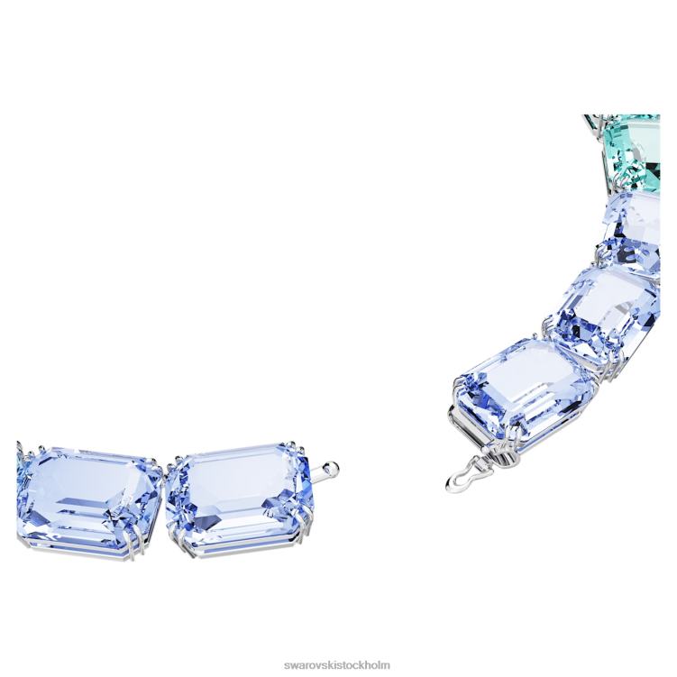 Swarovski millenia halsband octagon cut P28L143 Smycken blå, rodiumpläterad