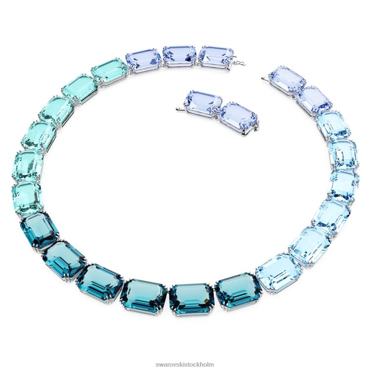 Swarovski millenia halsband octagon cut P28L143 Smycken blå, rodiumpläterad
