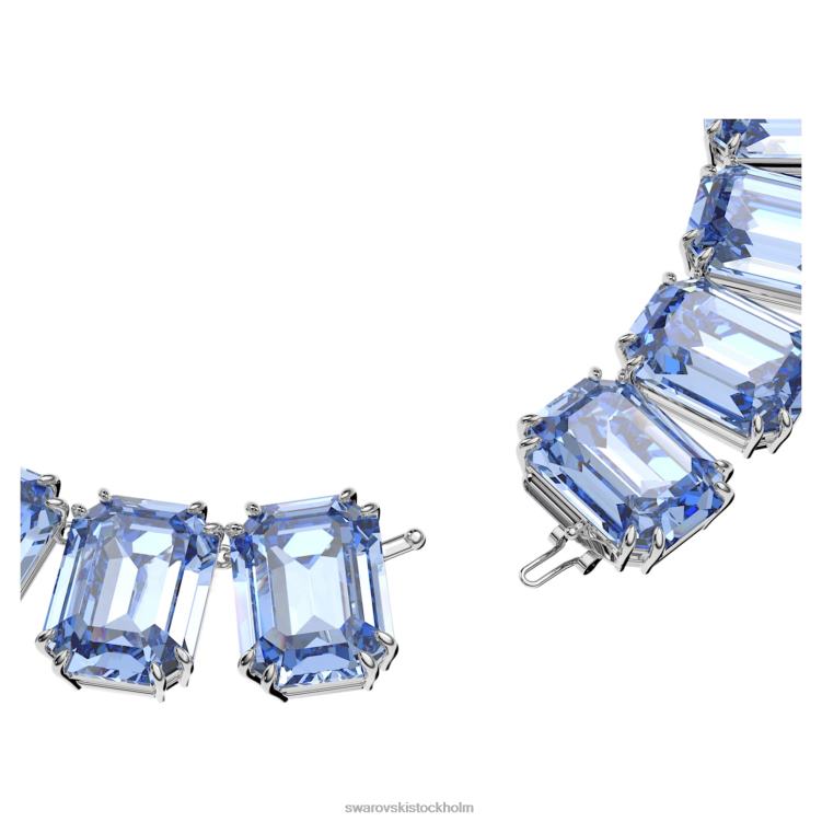 Swarovski millenia halsband octagon cut P28L148 Smycken överdimensionerade kristaller, blå, rodiumpläterade