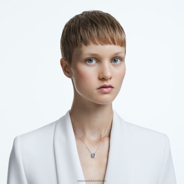 Swarovski millenia halsband octagon cut P28L27 Smycken blå, rodiumpläterad
