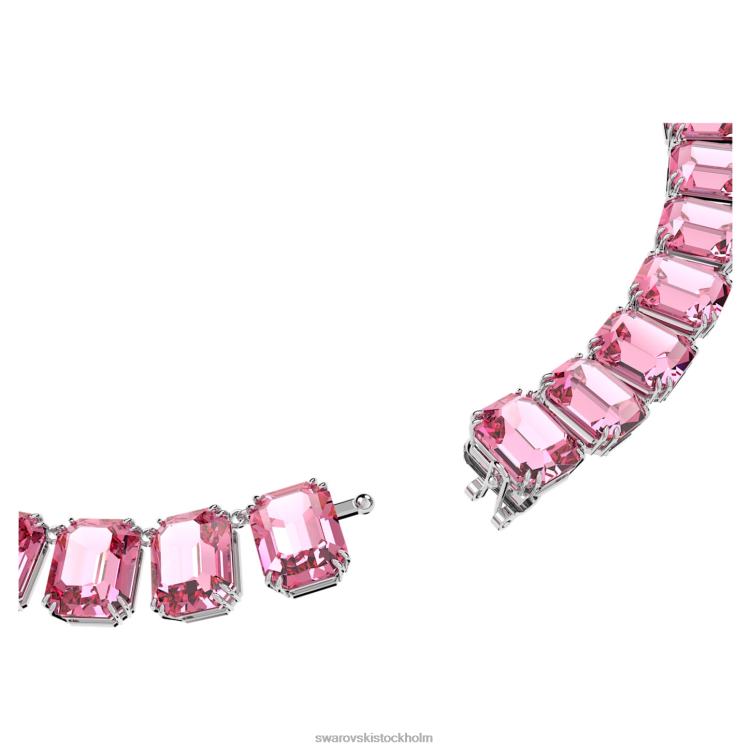 Swarovski millenia halsband octagon cut P28L40 Smycken rosa, rodiumpläterad