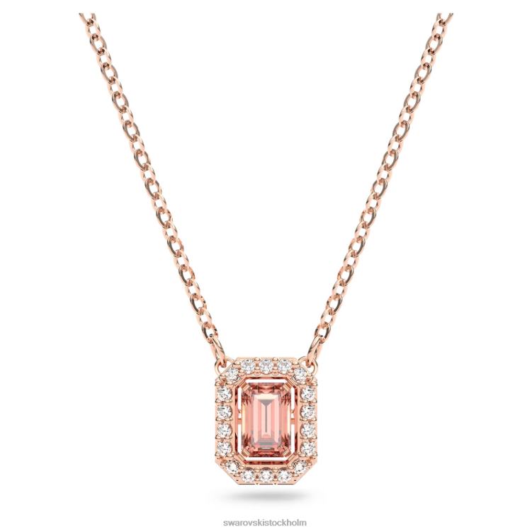 Swarovski millenia halsband octagon cut P28L45 Smycken rosa, roséguld pläterad