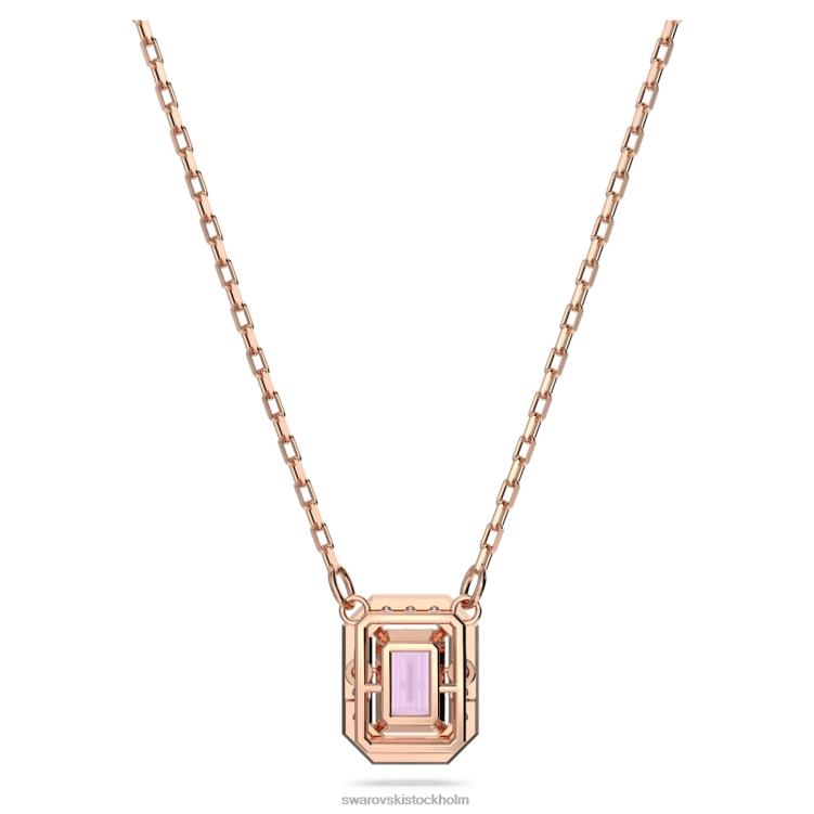 Swarovski millenia halsband octagon cut P28L71 Smycken lila, roséguld pläterad