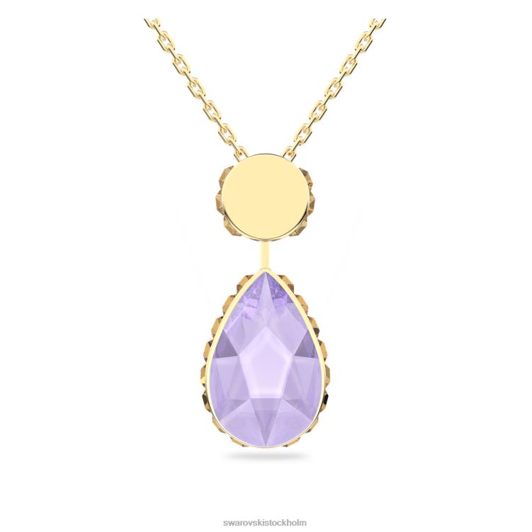 Swarovski orbita halsband P28L114 Smycken droppskuren, flerfärgad, guldfärgad