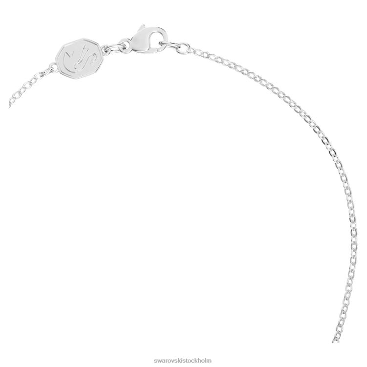 Swarovski signum y halsband P28L115 Smycken svan, blå, rodiumpläterad