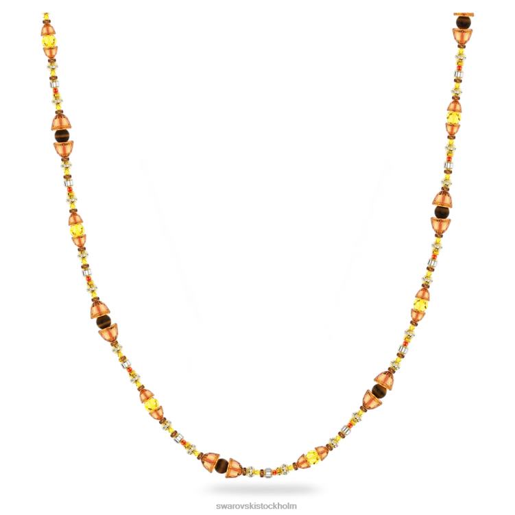 Swarovski somnia halsband P28L72 Smycken brun, guldfärgad pläterad