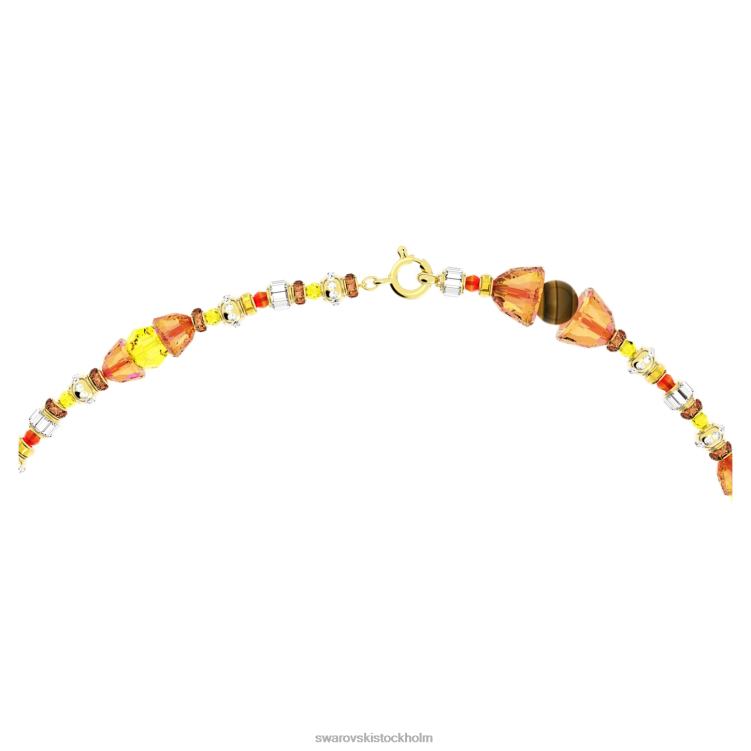 Swarovski somnia halsband P28L72 Smycken brun, guldfärgad pläterad