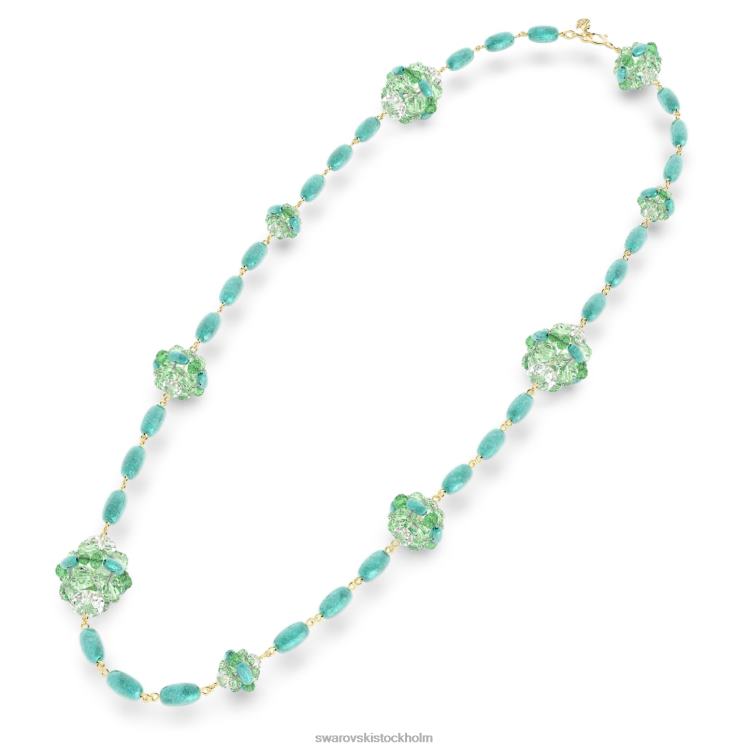 Swarovski somnia halsband P28L73 Smycken grön, guldfärgad