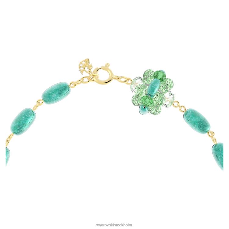 Swarovski somnia halsband P28L73 Smycken grön, guldfärgad