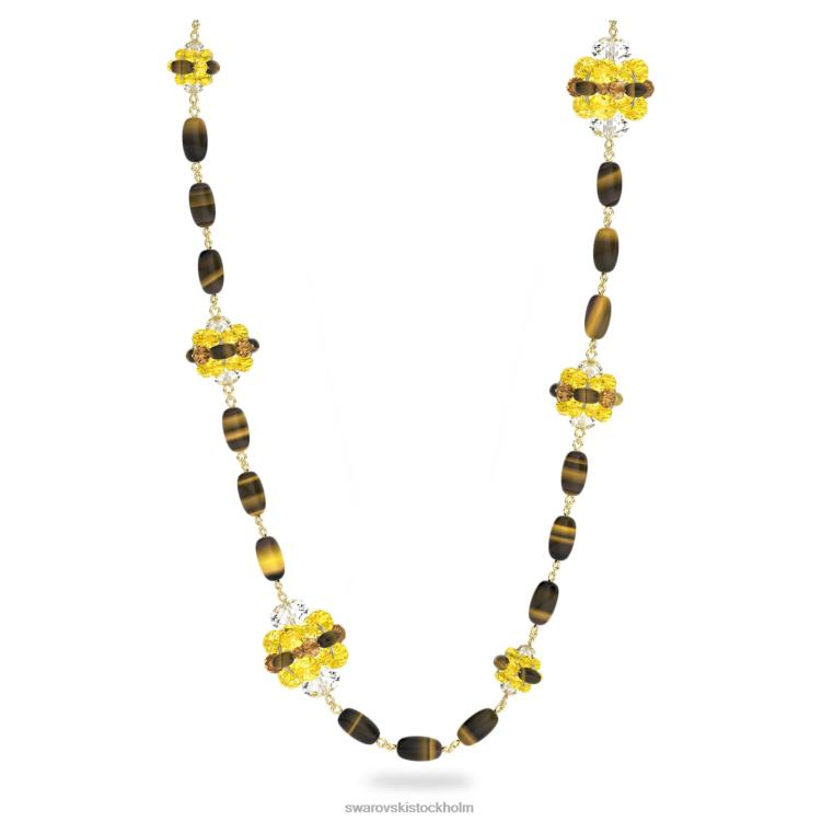 Swarovski somnia halsband P28L85 Smycken brun, guldfärgad pläterad