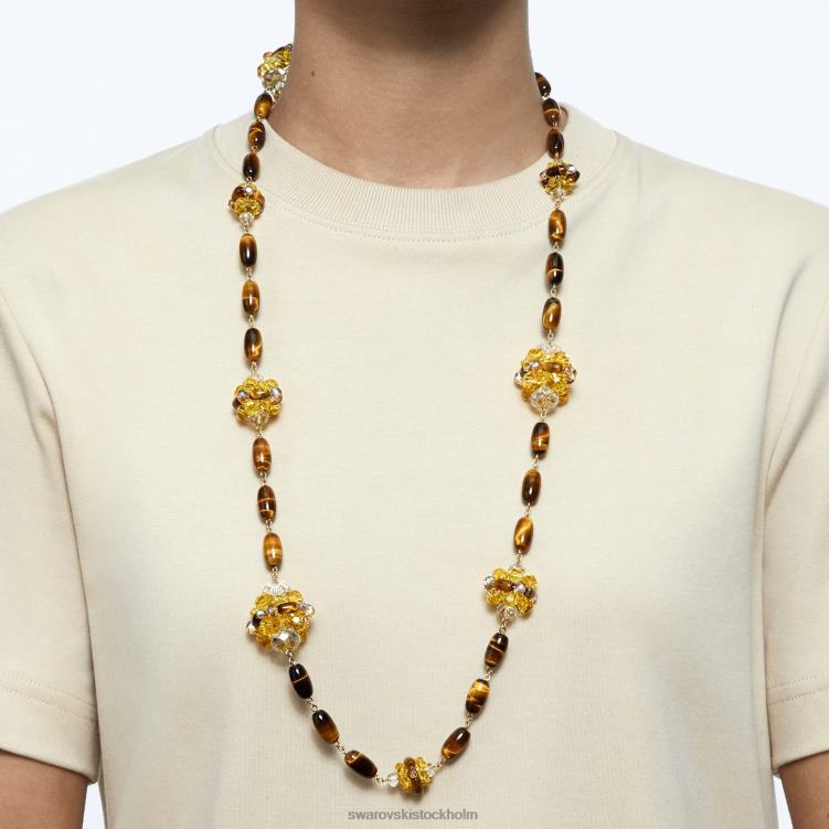 Swarovski somnia halsband P28L85 Smycken brun, guldfärgad pläterad