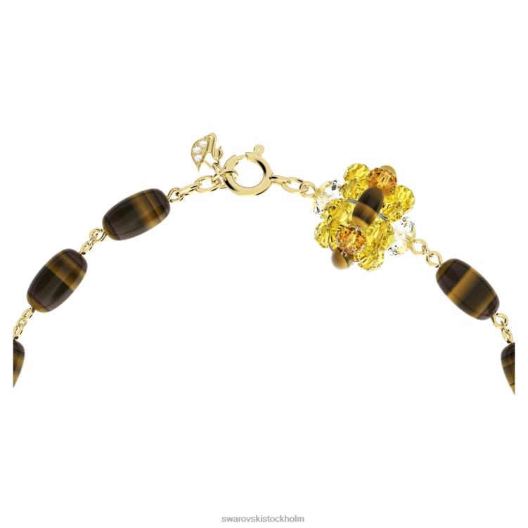 Swarovski somnia halsband P28L85 Smycken brun, guldfärgad pläterad