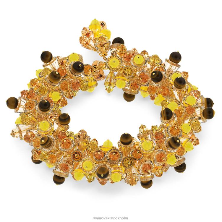 Swarovski somnia halsband P28L95 Smycken statement, flerfärgad, guldfärgad