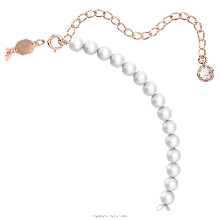 Swarovski stella halsband P28L263 Smycken stjärna, vit, roséguld pläterad