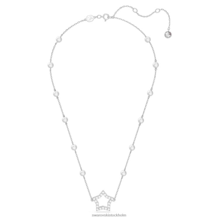 Swarovski stella halsband P28L98 Smycken stjärna, vit, rodiumpläterad