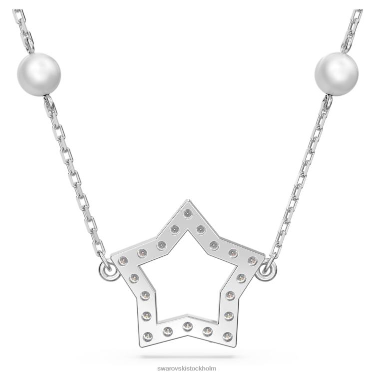 Swarovski stella halsband P28L98 Smycken stjärna, vit, rodiumpläterad