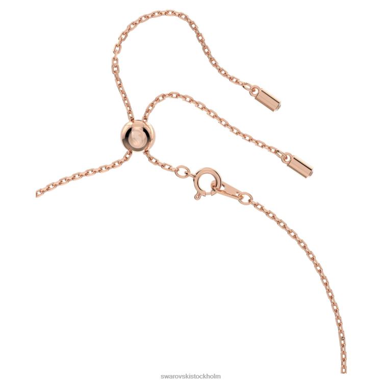 Swarovski stella y halsband P28L93 Smycken kite cut, stjärna, vit, roséguld pläterad