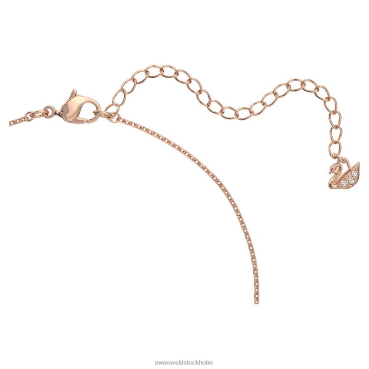 Swarovski twist halsband P28L100 Smycken vit, roséguld pläterad